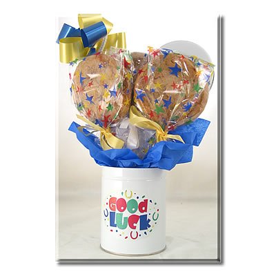 Cookie Bouquet in a Good Luck Gift Tin by Gifts-to-Impress