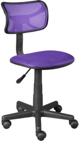 Urban Shop Purple Swivel Mesh Task Chair 225 Lbs Weight Capacity &amp; Adjustable Seat Height 28" To 35", Ideal For Use In Smaller Spaces Such As Bedrooms, Dorm Rooms Or Shared Offices