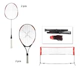 xQMax Tennis & Badminton Set with Adjustable Height Net