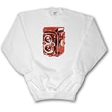 KIKE CALVO vintage camera collection - Picture of a Vintage brown Twin Lens reflex TLR camera - Sweatshirts