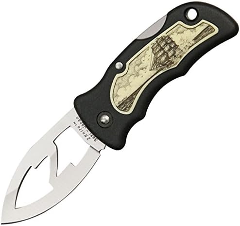 Junglee Knives 2081 Junglee Z USS Constitution Knife with Black Zytel Handles