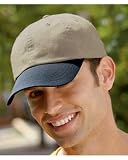 UltraClub Classic Cut Chino Cotton Twill Unconstructed Two-Tone Cap