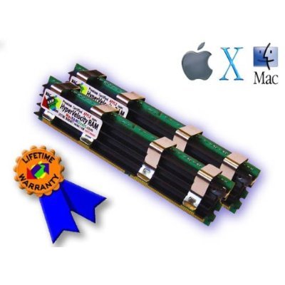 Certified Apple HyperVelocity � 8GB Mac Pro 2X 4GB DDR2-800 FB-DIMM RAM Memory Kit . . . 2 Pieces 4GB 240 pin 256x72 1.8v PC2-6400 800MHz CL5 Fully Buffered ECC for 2008 2.8GHz 3.0GHz 3.2GHz Harpertown MacPro3,1 MA970LL/A A1186 models . . . . w/ OEM Apple Certified Full Fin Heat Sinks . . . Mac RAM Direct is a Tier One Memory Supplier to NASA! . . . Lifetime Warranty vs Apple's 1 year On Sale