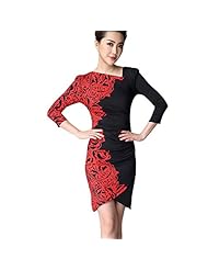 Floral Print Spring Asymmetric  Dress