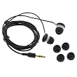 GTMax Universal Stereo Candy Soft Gel Headset 3.5mm - Black for Microsoft Zune 120GB, Zune 16GB, Zune 80GB, Zune 4GB 8GB, Zune 30GB, Zune HD 16GB 32GB