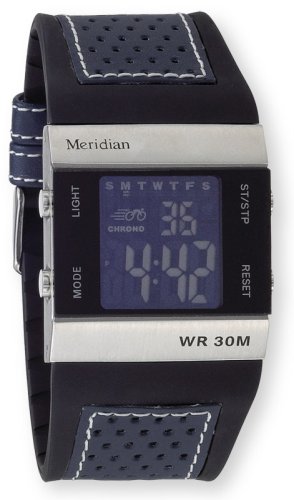 Meridian Ohai Series Digital EL Chronograph Watch w Alarm # 3347BUR
