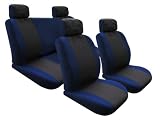 FIESTA UNIVERISAL SEAT COVER FULL SET GRAY/BLUE