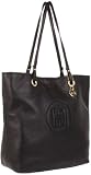Tommy Hilfiger Easy Tote Pebble Leather,Black,One Size