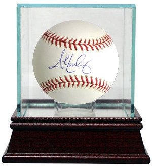 John Lackey Autographed/Hand Signed Official Major League Baseball w/ Glass Case- MLB Hologram