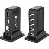 High Speed 7 Port USB 2.0 HUB+UK AC Power Adapter Cable