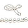 AugustinaJewelry AAA Quality 18 Inch Round 5-5.5mm White Akoya SaltWater Cultured Pearl Necklace