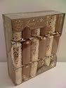 12 Luxury Christmas Crackers - Gold & Floral Design (Code: KTPZ)