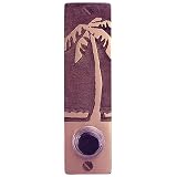 Bronze Palm Tree Lighted Doorbell Surround