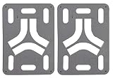 Destructo (Set of 2) Riser Pads - 1/8 inch - Silver