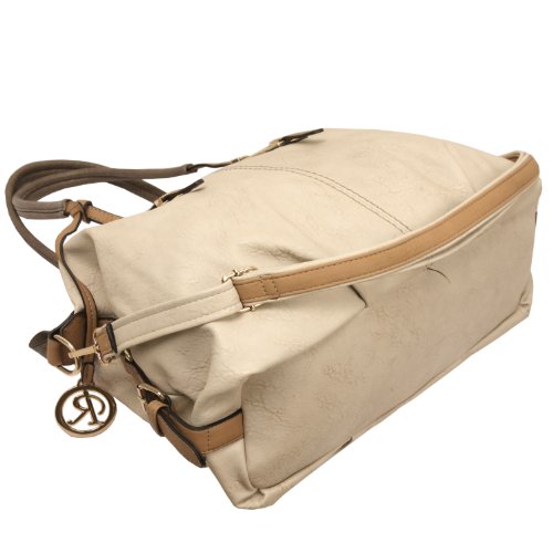 ACACIA Grey Everyday Large Top Double Handle Shopper Hobo Satchel Office Tote Shoulder Bag Handbag Purse