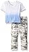 Burt's Bees Baby Boys' Organic Dip Dye V-Neck and Distressed Camo Pant
