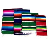 Leos Imports (TM) Mexican Sarape Blanket Small 36"x15"
