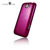 PULSARplus H�lle Crystal Case f�r HTC Sensation XL Handytasche Hardcase Schutzh�lle in purpurrot rotvon "PULSARplus"
