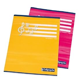 Caligraphe - 769494 - Cahier Musique - 48 Pages - Couleurs Assortis