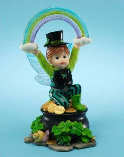 Kitchen Fairies POT OF GOLD FAIRIE 4025579 Leprechaun Rainbow New