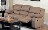 Belmont Microfiber Recliner Sofa