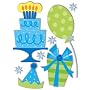 Sandylion Essentials Medium Dimensional Stickers, Birthday Boy
