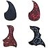 Pickguard Plus Pickguard-Acoustic-4pc-Set Acoustic Guitar Pickguard Scratch Guard Plate Replacement Hummingbird and Tortoise Shell Pattern Self Adhesive