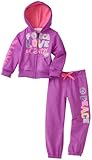 Young Hearts Girls 4-6x 2 Piece Peace And Love French Terry Set