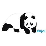 Enjoi Skateboard Sticker - Panda Skate Sticker Cute Panda Black & White Colour
