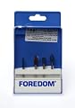 Foredom HK87 5 Piece Typhoon Bur with Fine/Coar Grit and 1/8