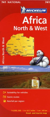 michelin africa north  west map 741 mapscountry michelin