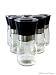 New Set of 6 Glass Spice Shaker Mills Grinders Jars