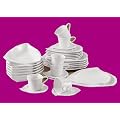 TAFELSERVICE 12 PERSONEN BALANCE TAFELSERVICE MODERN WEISS TAFELGESCHIRR DER GESCHENKTIPP - Tinas Collection - Das etwas andere Design