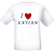 I LOVE XAVIAN - Name-series - White T-shirt