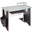 Techni Mobili Tempered Glass Computer Desk - Espresso