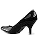 Qupid Women's Office Lady Party Clubbing Patent Leather Stilettos High Heel Pointy Pumps Fashion Shoes