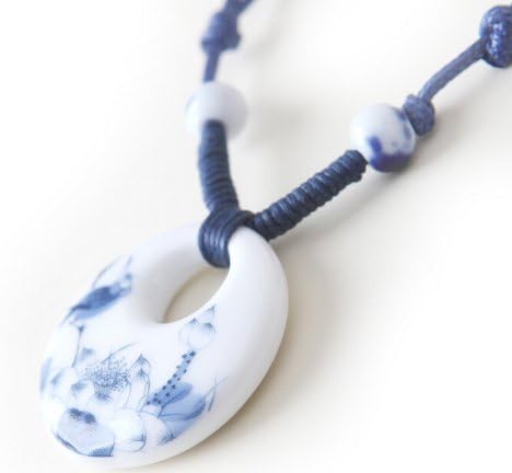 Gongfu Tea Jingdezhen Handmade Classical Ceramics Necklace