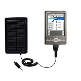 41rgvB1gmHL. SL160  Solar Powered Rechargeable External Battery Pocket Charger for the Sony Clie TJ27   uses Gomadic TipExchange Technology