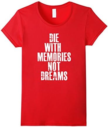 Women's Base Jumping T-Shirt - Motivational Quote Tee Large Red