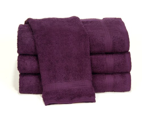 Towels by Doctor Joe Ambassador Eggplant (Dark Purple) 16" x 28" Lint-Free Car Wash and Detailing Towel, Pack of 12