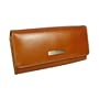 Kenneth Cole New York "Big Apple" Leather Womens Clutch Wallet (KC-108516-Light Brown)