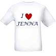 I LOVE JENNA - Name-series - White T-shirt