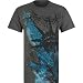 ZOO YORK Watercolor Exploded Mens T-Shirt - Shadow Black