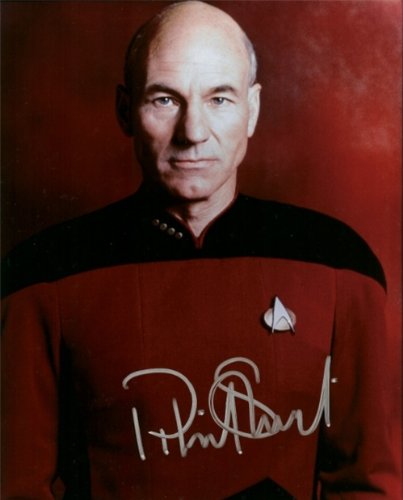 Patrick Stewart Autographed/Hand Signed ''Star Trek'' 8x10 Photo