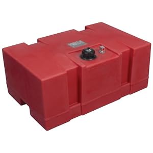 Moeller Boating Topside Fuel Tank with Mechanical Vent Gauge (25-Gallon) by Marine Gauges