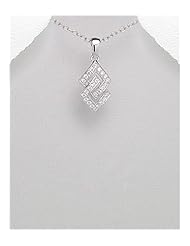 CZ Pendant Necklace In 92.5 Sterling Silver