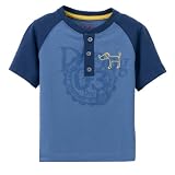 GK Infant Boys' Dog S/S Baseball Henley Blue