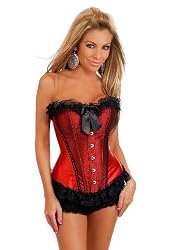Valentine's Day Scarlet Burlesque Corset