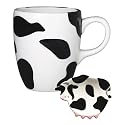 Udderly Cow Mug & Teabag Holder Set