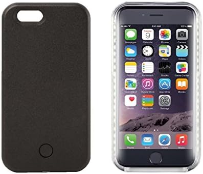 HongTaiL® IPhone 6 / 6s LED Fill Light Self Phone Shell / Luminous Phone Shell (Black)